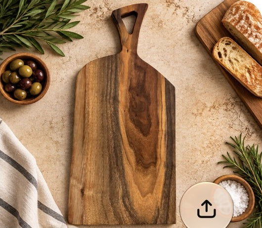Handcrafted Walnut Wood Charcuterie Board | One-of-a-Kind