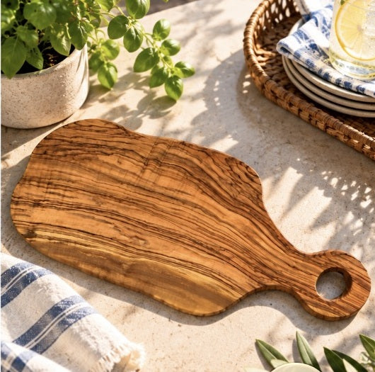 Handcrafted Olivewood Cutting Board | Personalized Gift