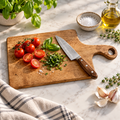 Handcrafted Hard Maple Face-Grain Cutting Board with Handle | One-of-a-Kind
