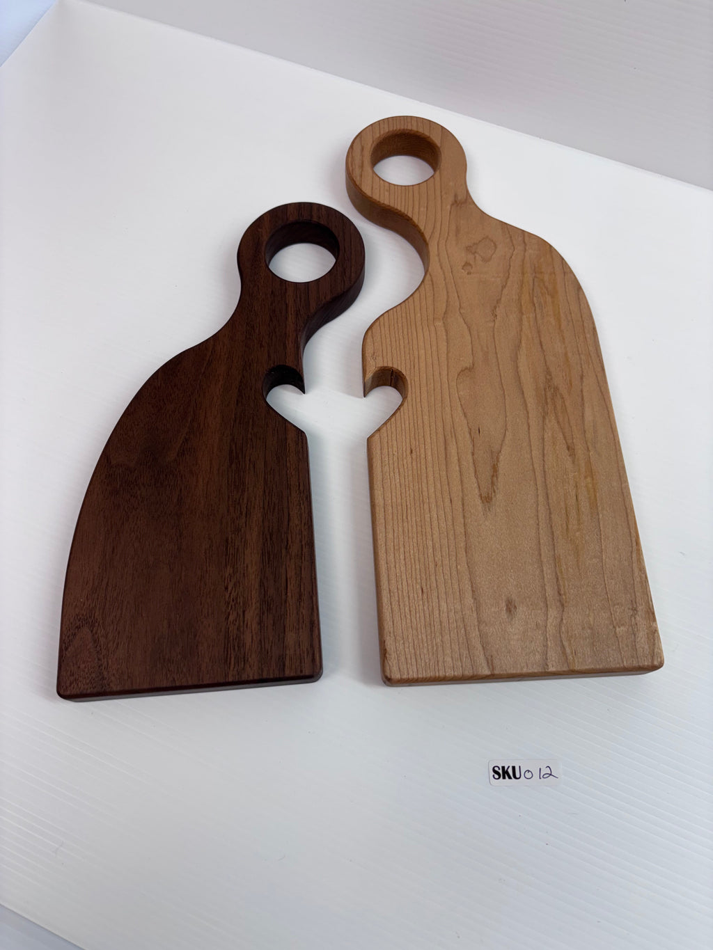 Handcrafted Maple & Walnut Two-Piece Heart Cutting Board | One-of-a-Kind
