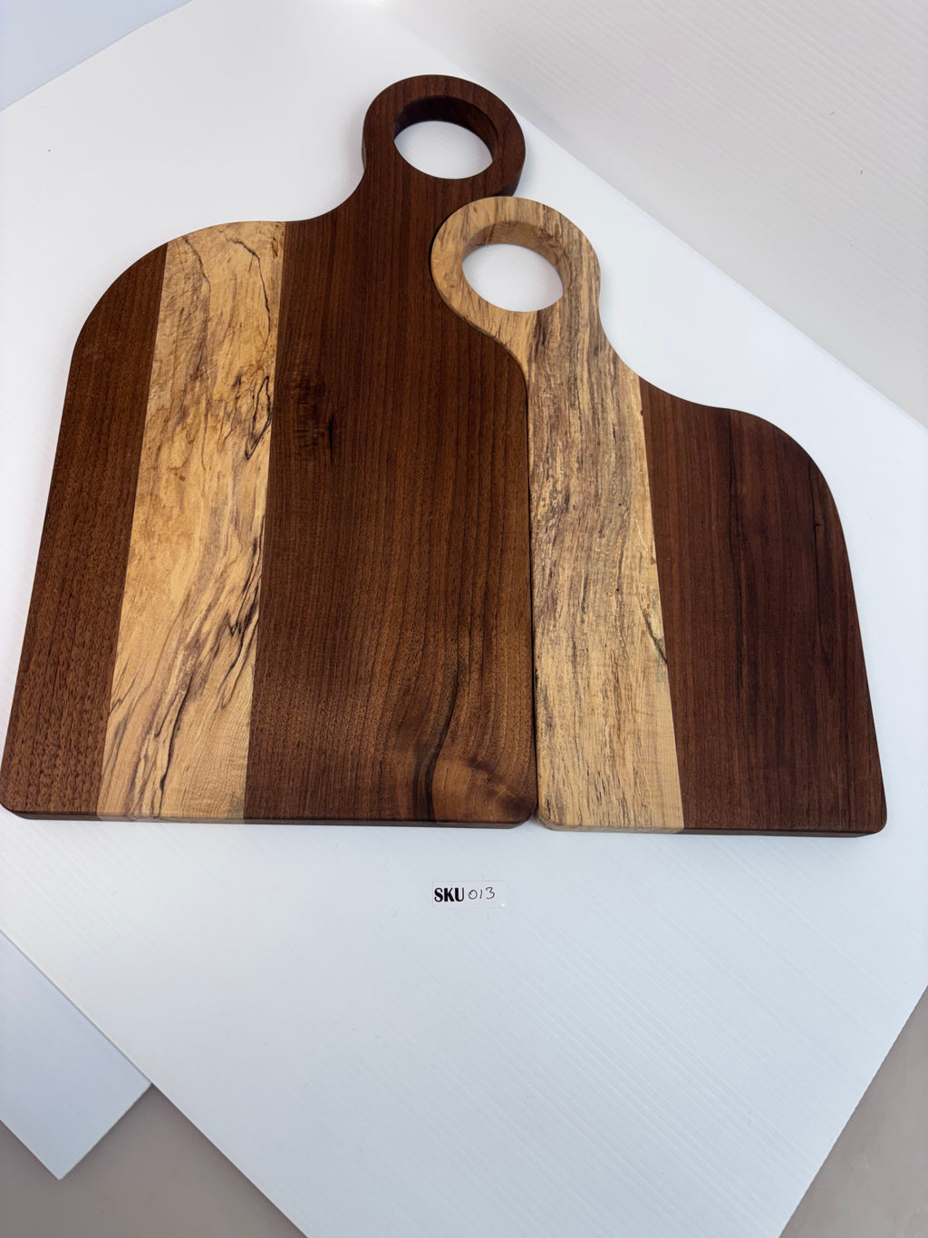 Handcrafted Ambrosia Maple & Walnut Two-Piece Cutting Board | One-of-a-Kind