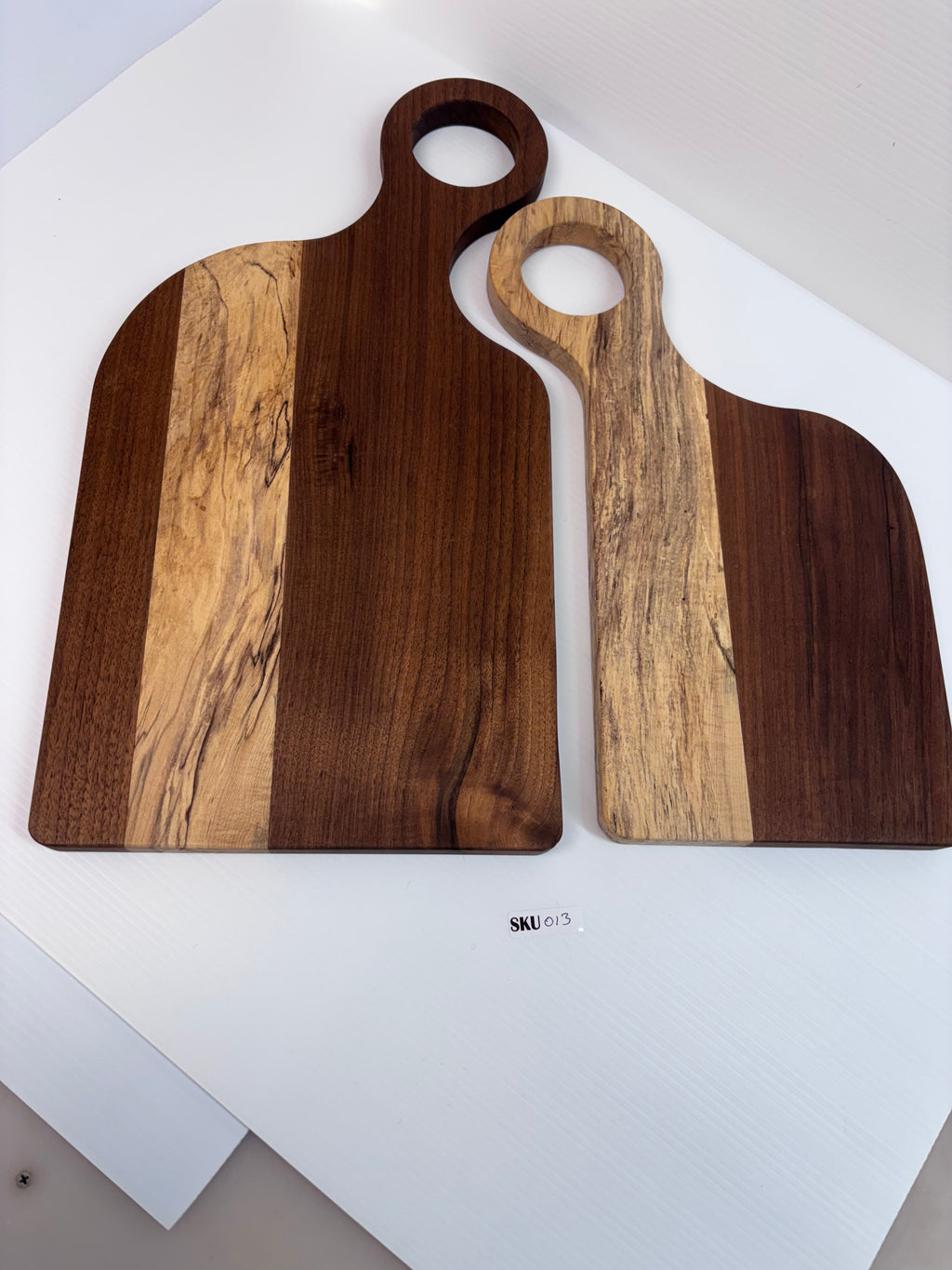 Handcrafted Ambrosia Maple & Walnut Two-Piece Cutting Board | One-of-a-Kind