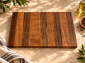 Handcrafted Teak & Cherry Face-Grain Cutting Board | One-of-a-Kind