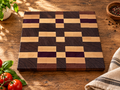 Handcrafted Mixed-Wood End-Grain Chopping Board | One-of-a-Kind