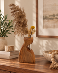 Handcrafted Ambrosia Maple Wooden Bud Vase with Glass Tube