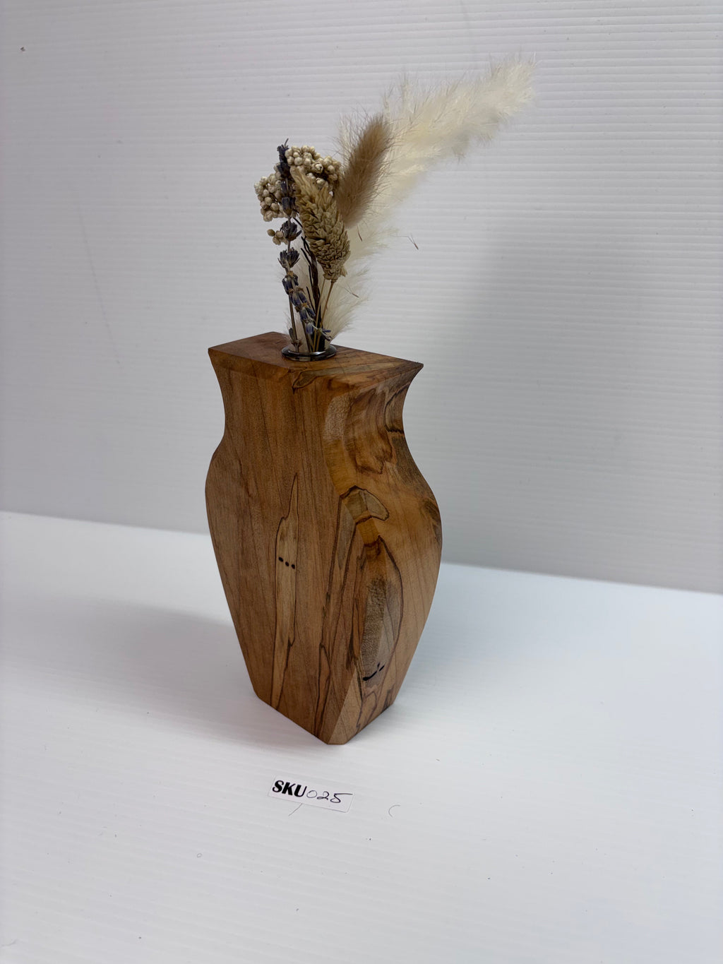 Handcrafted Ambrosia Maple Wooden Bud Vase | Rustic Home Decor