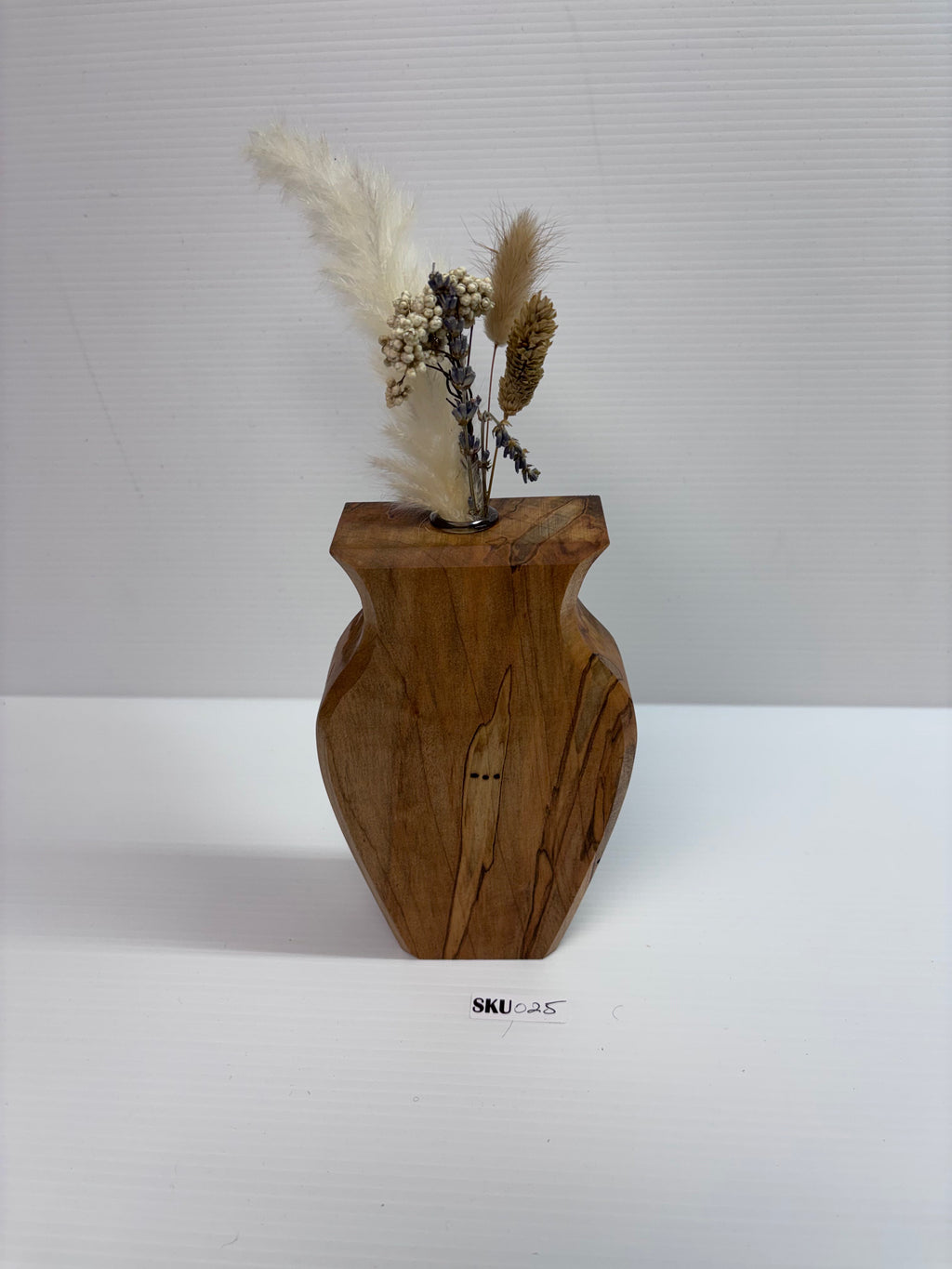 Handcrafted Ambrosia Maple Wooden Bud Vase | Rustic Home Decor