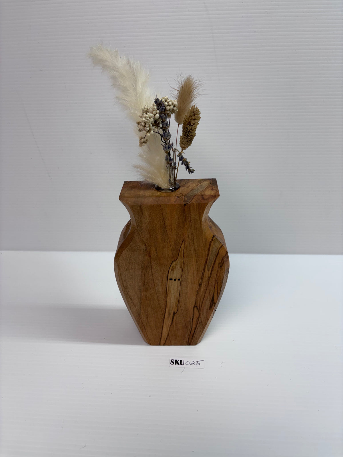 Handcrafted Ambrosia Maple Wooden Bud Vase | Rustic Home Decor