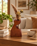 Handcrafted Ambrosia Maple Wooden Bud Vase | Sculptural Home Decor