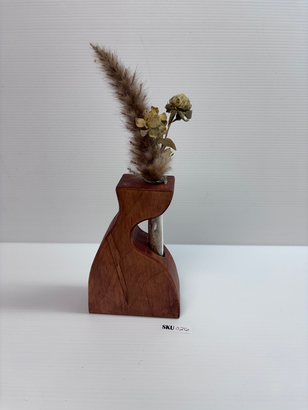 Handcrafted Ambrosia Maple Wooden Bud Vase | Sculptural Home Decor