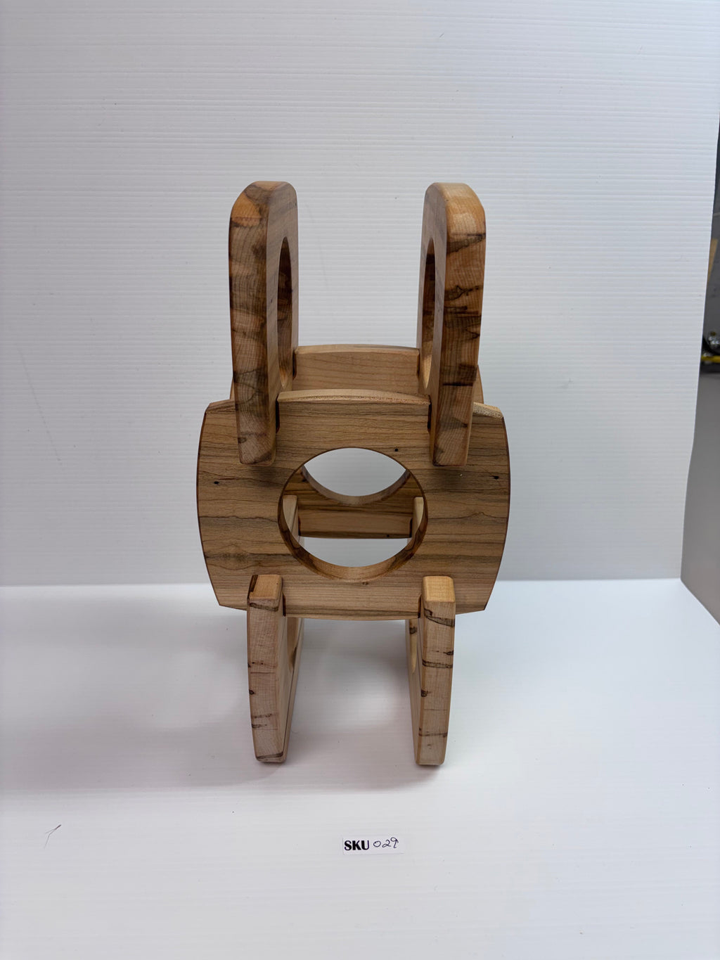 Handcrafted Ambrosia Maple Two-Bottle Wine Rack | Wooden Wine Holder