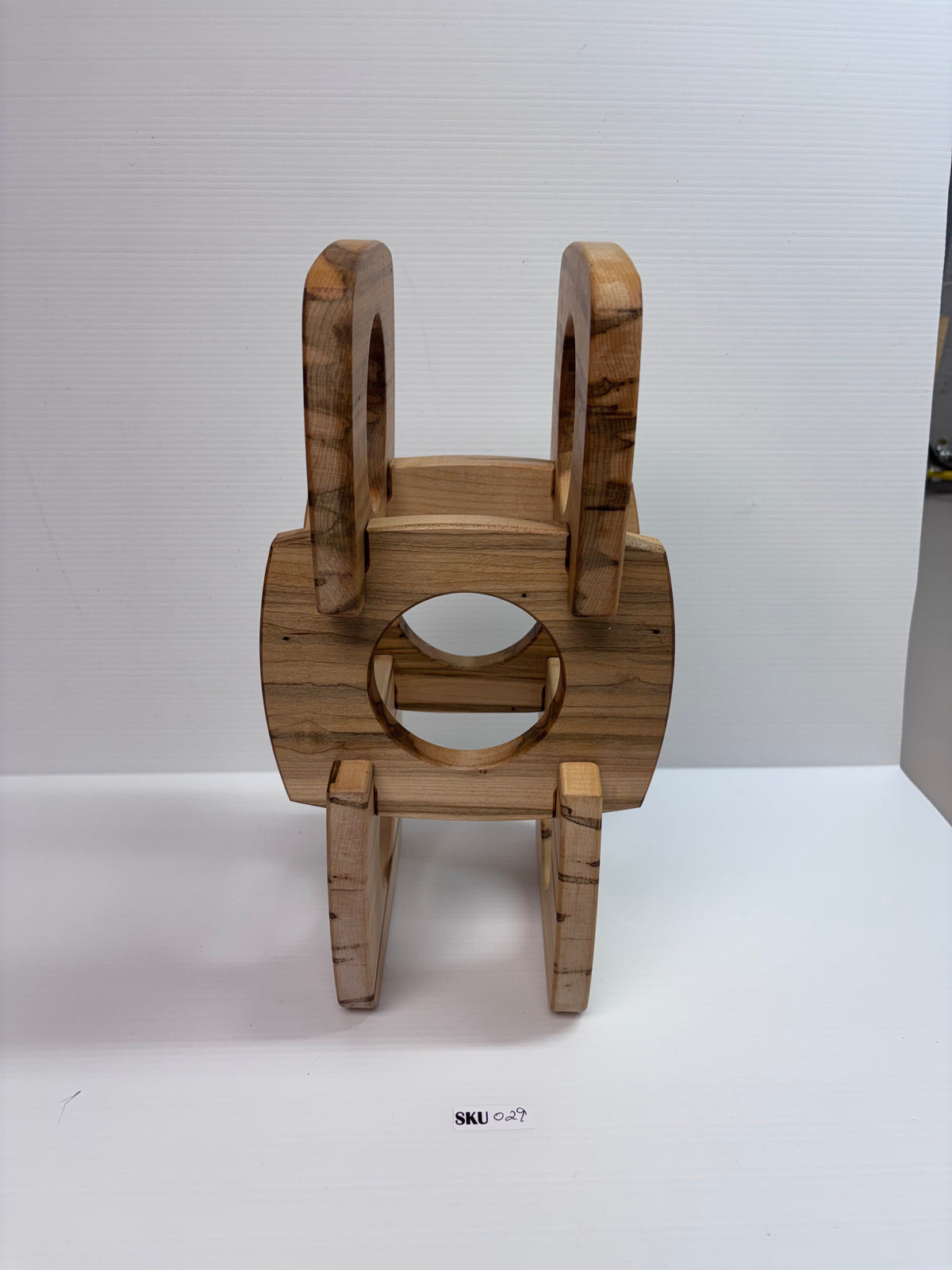 Handcrafted Ambrosia Maple Two-Bottle Wine Rack | Wooden Wine Holder
