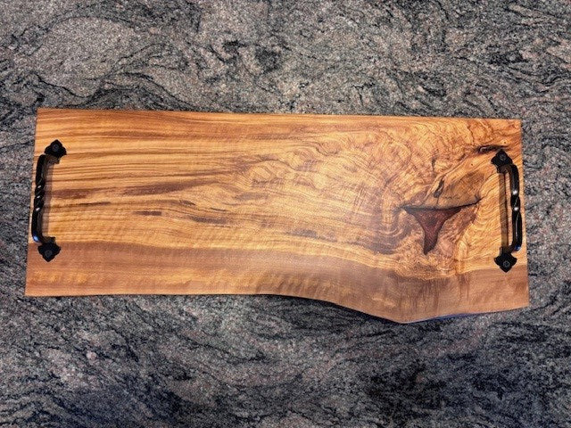 Live edge Olive Wood serving tray