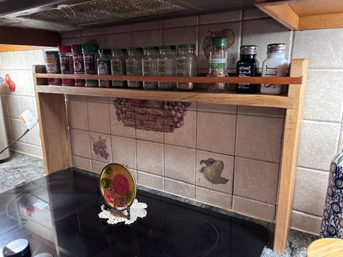 Spice Rack Shelf for Kitchen Stove